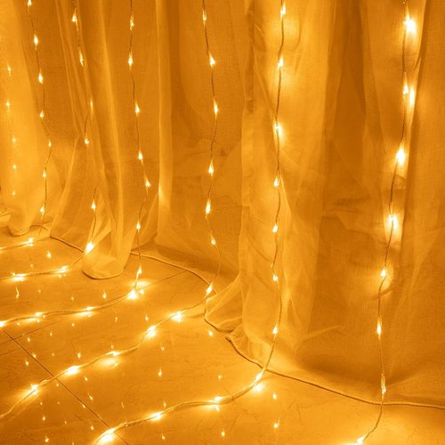 AWQ 300 LED String Lights - 8 Modes Fairy Lights for Home, Garden, Wedding | 6.6ft x 9.8ft Warm White