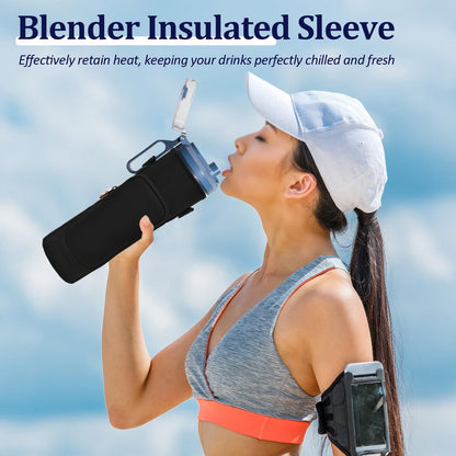 Ninja Storage Sleeve Bag - Portable Blender with Shoulder Strap & Accessory Pocket | 22 oz (Black)