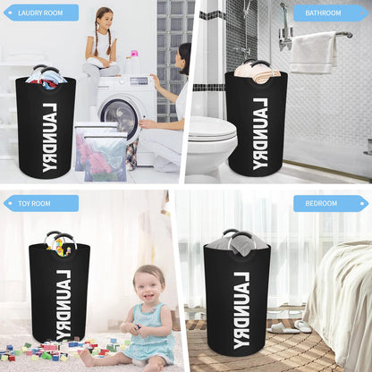 Umiciaga 90L Laundry Basket, Storage Basket,Waterproof Laundry Hamper, Laundry Bag with Padded Handles, Clothes Hamper，Collapsible Laundry Basket Easy Storage;Includes 2 mesh laundry bags（16x12in）