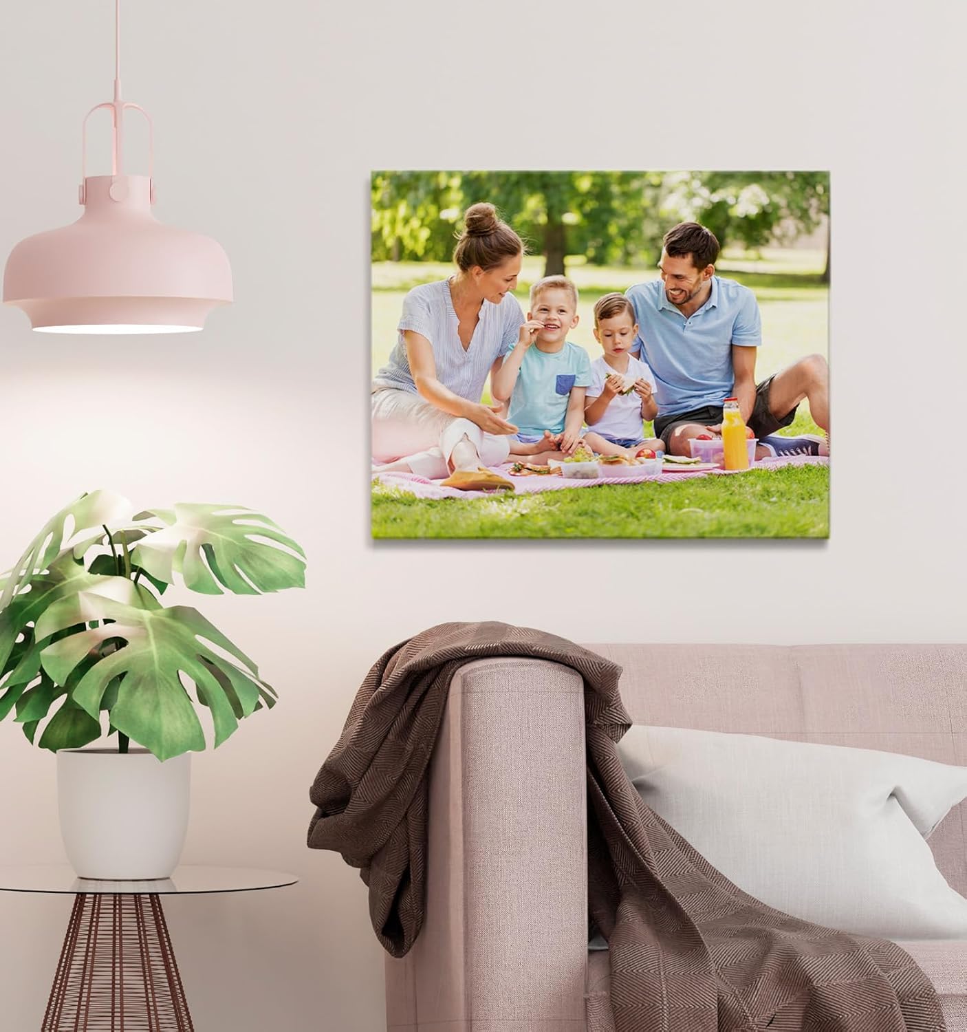 TreeDeal Custom Canvas Prints - Personalized 10” x 8” Framed Photo Wall Art for Home Decor & Gifts