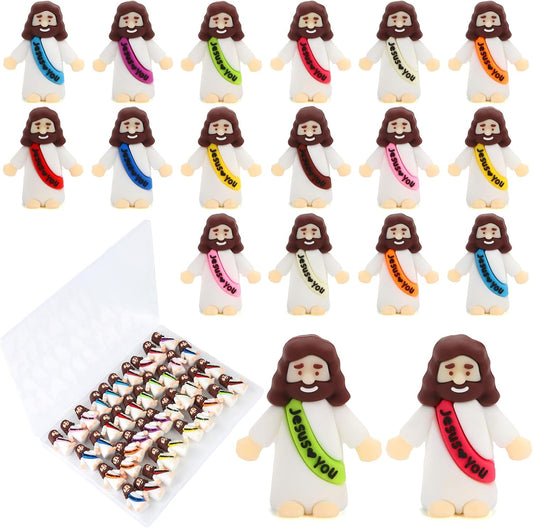 Mini Jesus Figurines by [Brand Name] - 40 Pcs Religious Action Figures for Crafts & Gifts | Perfect for Christmas & Sunday School