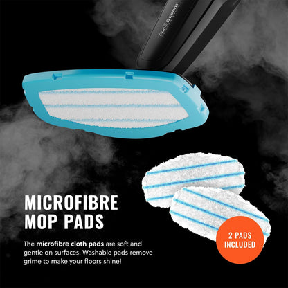 PurSteam Professional Steam Mop - Multi-Surface Floor Cleaner for Hardwood, Tile & Carpet | Fast Heating & Lightweight