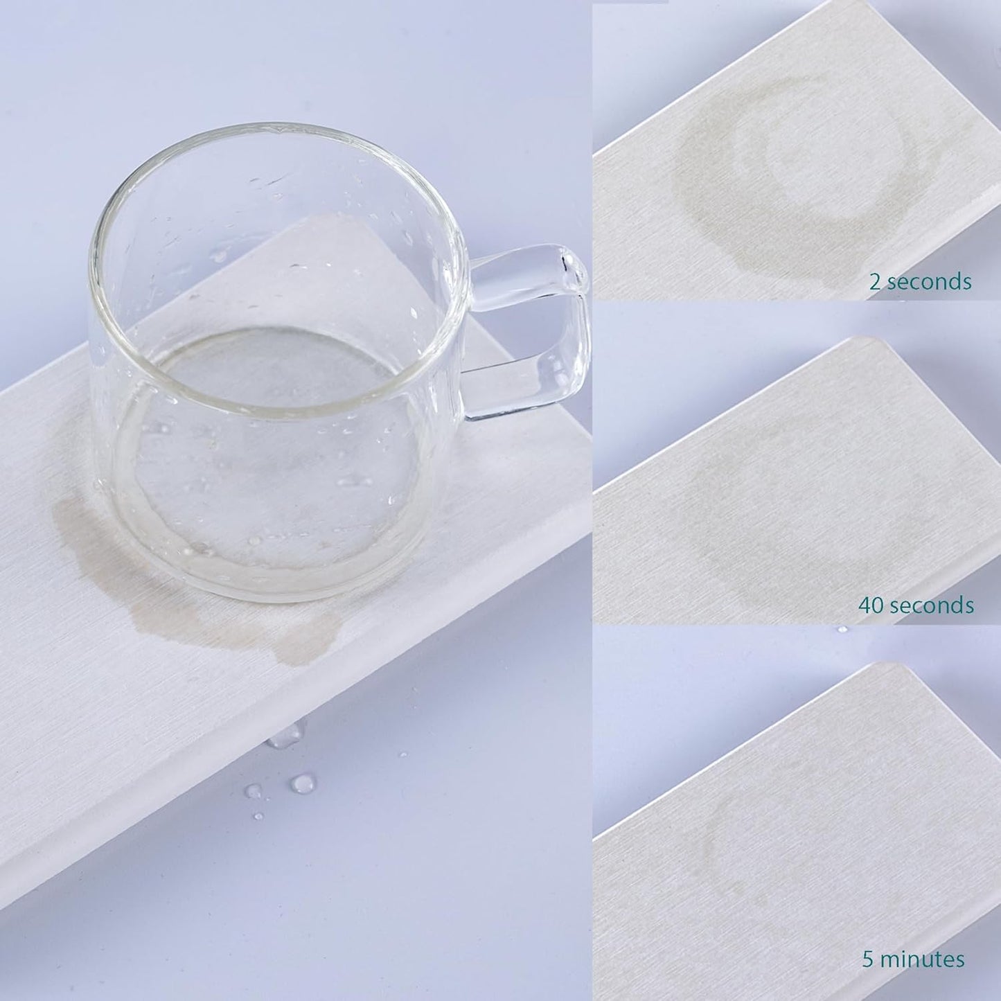 NiuYichee Water Absorbing Stone Trays - Modern Diatomite Soap Dish for Kitchen & Bathroom | 3.15" W x 8.7" L, White