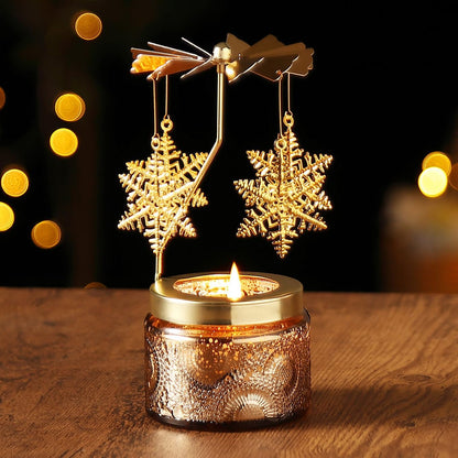 Snowflake | Unique Rotatable Scented Candles Gift for Women - Perfect Birthday & Anniversary Present
