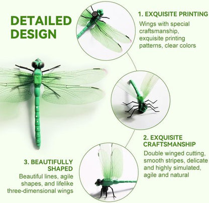 Dragonfly Hat Clip - Stylish Bug Repellent Accessory for Garden Decor