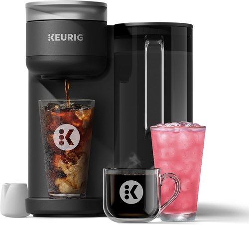Keurig K-Brew+Chill Coffee Maker - Iced & Hot Single-Serve with MultiStream & QuickChill, 70oz Reservoir