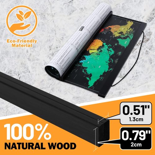 Magnetic Light Wood Frame Hanger by [Brand Name] - 20x30 Poster Frame for Artwork & Photos | Black