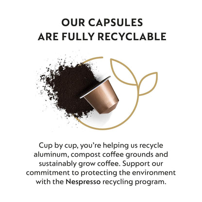 Nespresso Cosi Mild Roast Espresso Coffee Capsules - 50 Count Original Line Pods