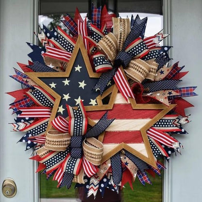 250th Anniversary Patriotic Wreath - Handmade Eagle Design for 4th of July & Memorial Day | Indoor & Outdoor Decor