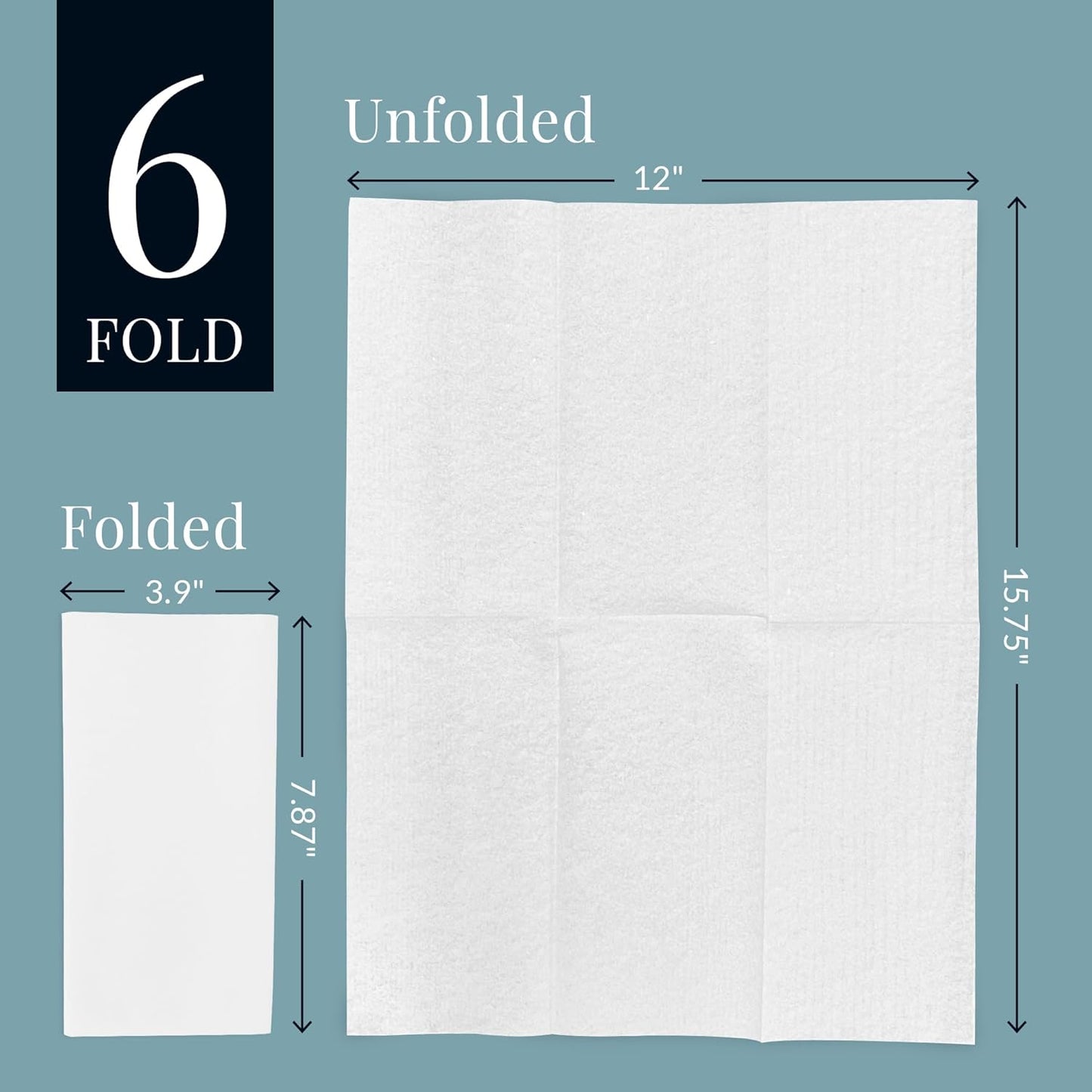 Reli. Disposable Bathroom Napkins - Linen-Feel Guest Towels (60 Pack) | Soft, Absorbent Paper Hand Towels | 12" x 15.75", White