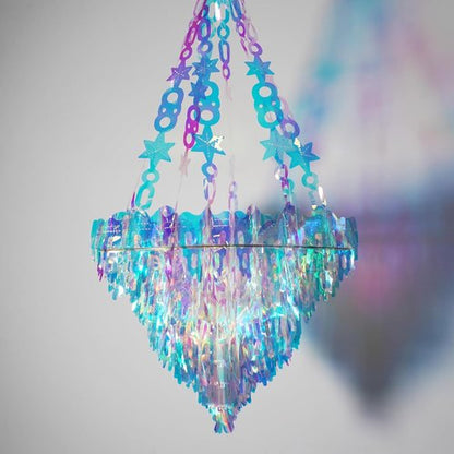 GREATRIL Iridescent Chandelier | Dazzling Hanging Decoration for Parties & Events