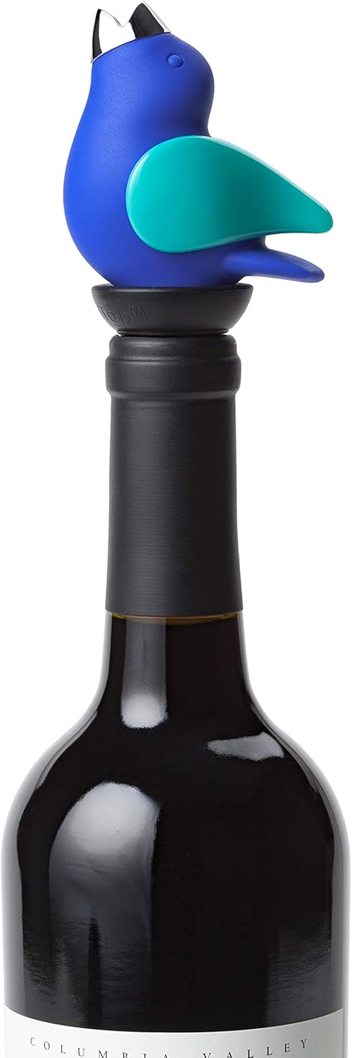 Wine Pourer - Cobalt and Aqua