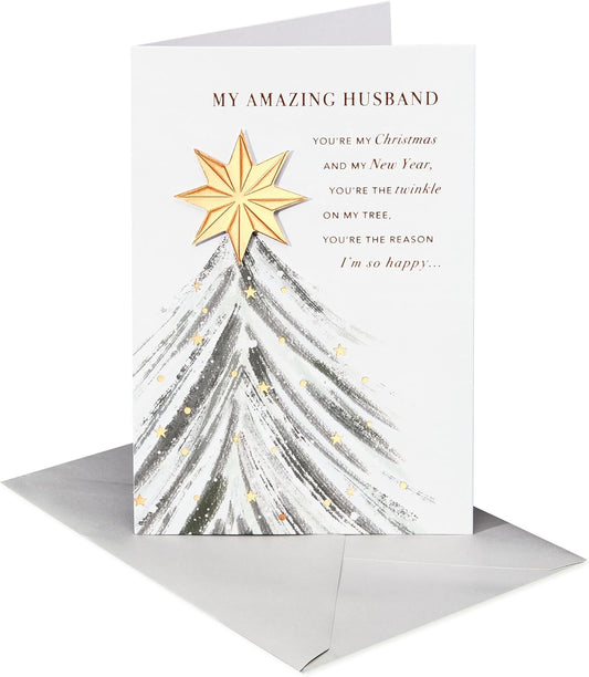 American Greetings Christmas Card - Heartfelt Message for Husband | Perfect Holiday Gift