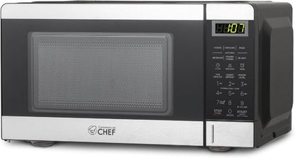 Commercial Chef 0.7 Cu. Ft. Microwave - 700W Countertop with 10 Power Levels & Digital Display