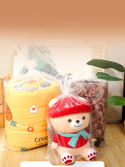 Yuiicaov 6PCS Extra Large Cellophane Bags, 30x40 Inches Clear Cellophane Wrap for Gift Baskets, Jumbo Huge Packaging Clear Gift Bags 2.8 Mil Thick