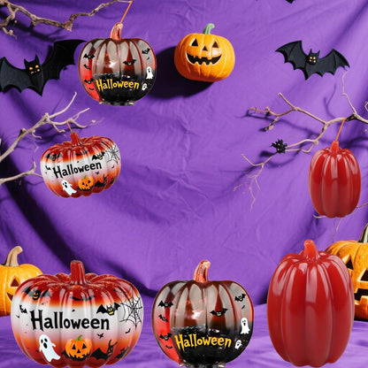 Skiennix 3D Pumpkin Silicone Molds - 3-Pack for Epoxy Resin, Soap & Candle Making | Perfect for Halloween