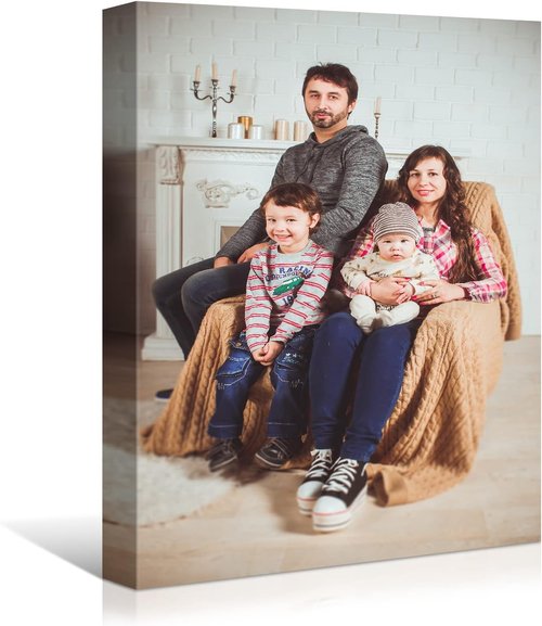 Denozer Personalized Canvas Prints - Custom Wall Art for Home Decor | Perfect for Family, Pets & Weddings