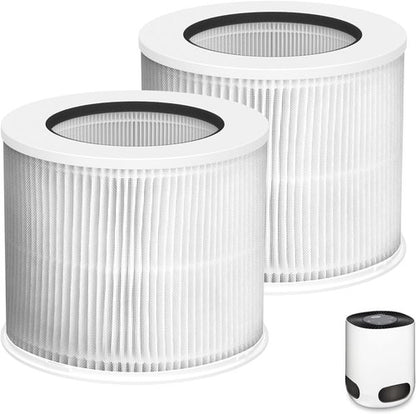 Clorox 12020 HEPA Filter Replacement - Compatible with Tabletop Air Purifiers | 2-Pack, 200 Sq. Ft. Capacity