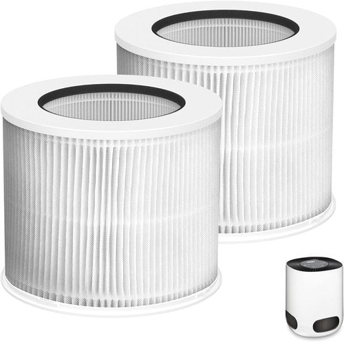 Clorox 12020 HEPA Filter Replacement - Compatible with Tabletop Air Purifiers | 2-Pack, 200 Sq. Ft. Capacity