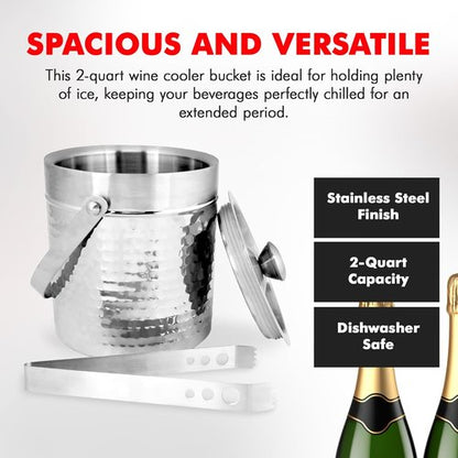 Chef Craft Double Walled Stainless Steel Ice Bucket
