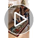Personalized Family Train Runner Rug - Christmas Journey Hallway Decor