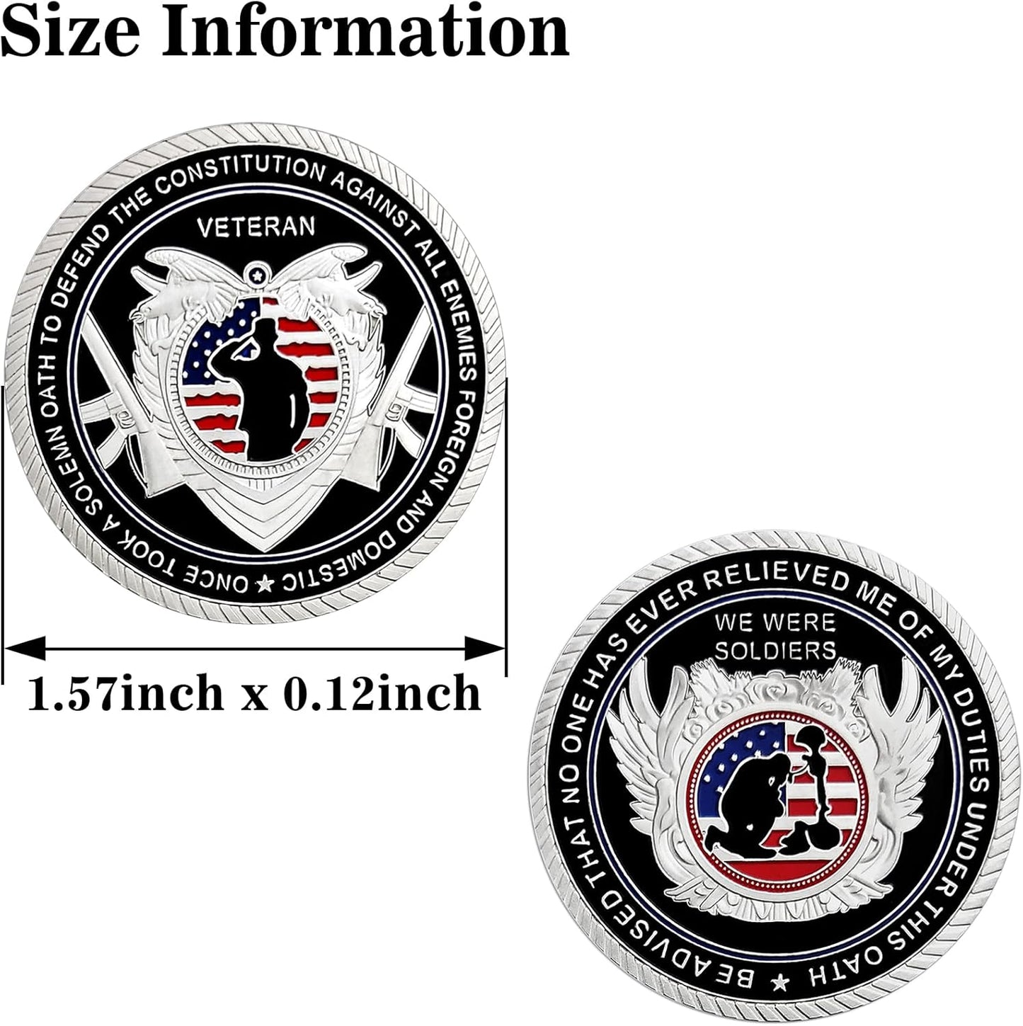 United States Veteran Challenge Coin - Military Souvenir for Proud Veterans