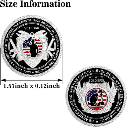 United States Veteran Challenge Coin - Military Souvenir for Proud Veterans