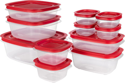 Rubbermaid EasyStore Food Storage Containers - 22-Piece Rectangle & Square Set with Lids