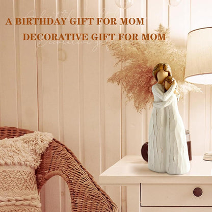 Regine Switzerland Mom Birthday Gift - Hand-Painted Mother & Daughter Figure | 7.8" for Special Occasions
