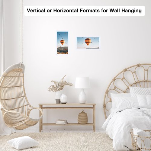 JCJMY 7x14 Picture Frame White for Wall Hanging or Tabletop, Wall Mounting Horizontally or Vertically, 7 x 14 Wall Gallery Poster Photo Frame with Shatter Resistant Plexiglass, White
