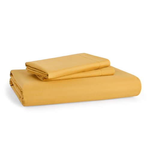 Bedsure Duvet Cover Full Size - Soft Double Brushed Bedding Set for Kids & Adults, Zipper Closure, 3 Pieces, Includes 1 Duvet Cover (80"x90") & 2 Pillow Shams, NO Comforter, Golden Yellow