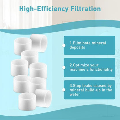 30-pack Humidifier Filters Compatible with LEVOIT Humidifiers Model Classic160, Dual150, Dual200S, Classic300(S), LV600S, OasisMist 450S, Superior 6000S Series - Enhanced Humidification Efficiency