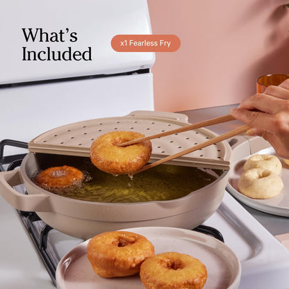 Our Place Fearless Fry - Silicone Frying Accessory for Always Pan & Perfect Pot | Splatter-Free, Heat-Resistant, Easy to Clean | Spice Color