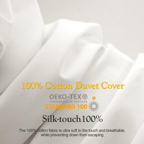 Down Fibers Comforter King Size -Ultra Soft Comforter High Fill Power Comforters,Hotel Collection Fully Duvet Insert with Corner Tabs,Expert-Crafted Even Loft(White,106x90)