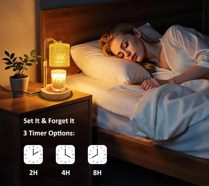 Skiennix Candle Warmer Lamp - Adjustable Height with Timer & Dimmer | Perfect Gift for Women & Home Decor