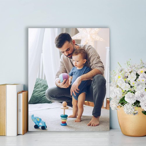Lmfphog Custom Canvas Prints - Personalized 8x10 Inch Wall Art for Family, Pets, or Loved Ones