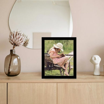 JCJMY 8x10 Picture Frame, 4x6 Collage Photo Frame, Display 2 Pcs 4x6 Photos or 8x10 Picture, Two Opening 4x6 Frame Collage for Wall Hanging or Tabletop, Lightweight 4 x 6 Double Picture Frame, Black