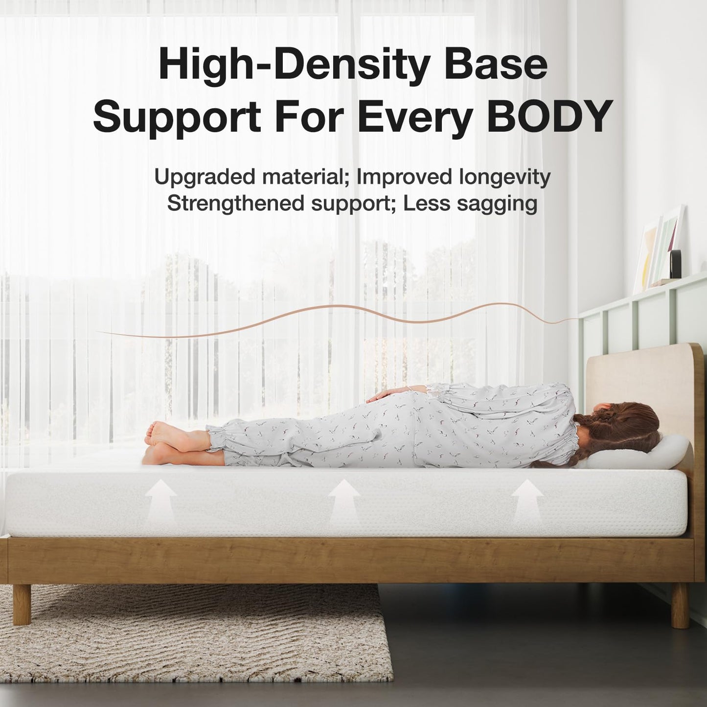 Novilla 6 Inch Full Bed Mattress, Gel Memory Foam Mattress for Pressure Relief & Comfort Sleep, CertiPUR-US Certified Mattresses Full