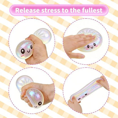 Glitter Dumpling - 2026 New Glitter Squishy Toy | Stress Relief & Anxiety Decompression Squeeze Toy
