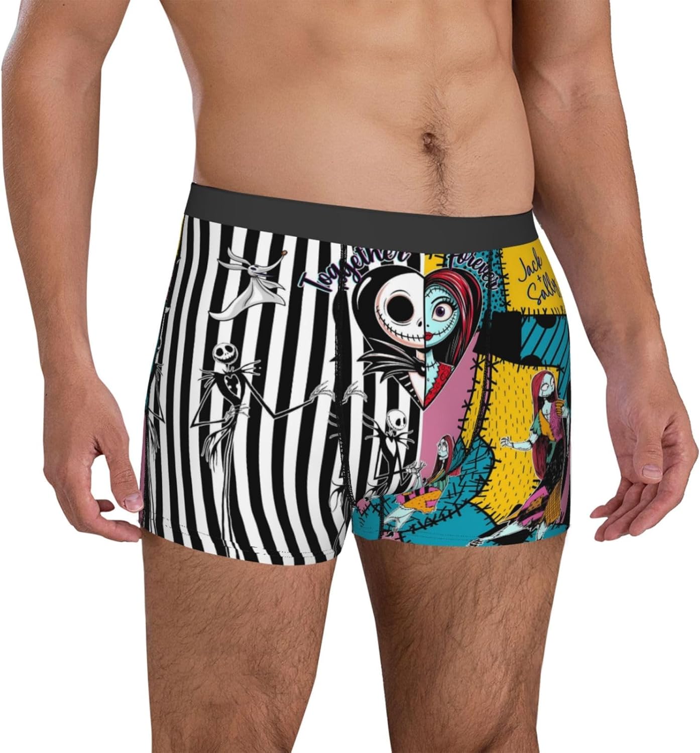 Skiennix Nightmare Christmas-Themed Men's Underwear Briefs - Breathable Stretch Fabric | Fun Novelty Design