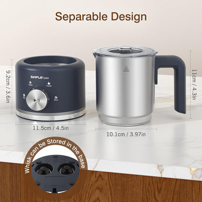 SIMPLETASTE Electric Milk Frother - 4 in 1 Automatic Steamer for Coffee & Lattes | 16.91oz Capacity
