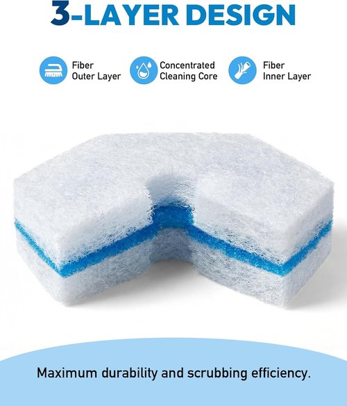 Clorox Toilet Wand Refills - 50 Count Disposable Heads for Deep Cleaning | Instant Foam