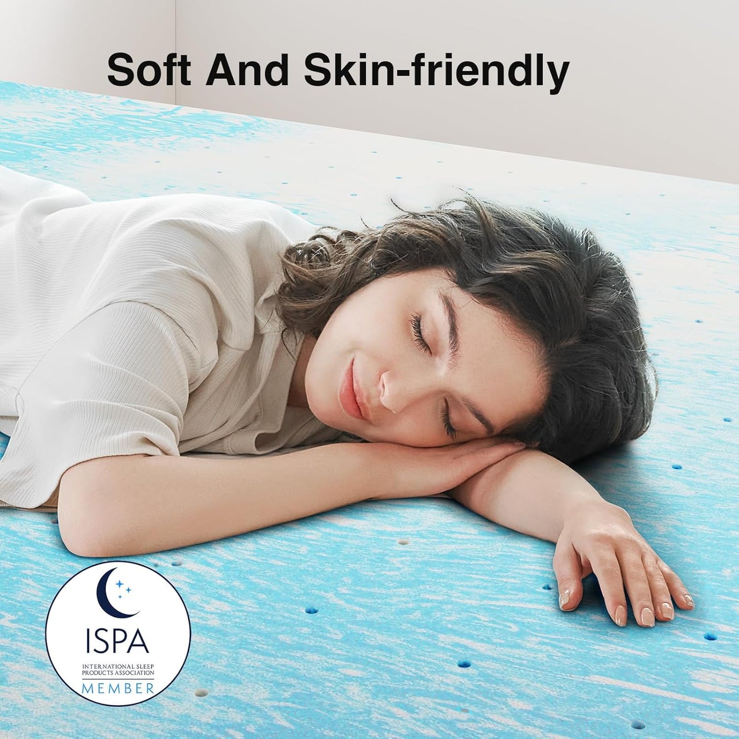Novilla Queen Memory Foam Mattress Topper - 3 Inch Cooling Gel Infused for Ultimate Comfort | Ventilated Pressure Relief