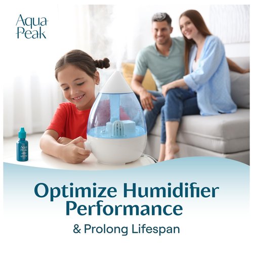 [2-Pack] Humidifier Drops for a Clean Tank - 400+ Uses - Food Grade Humidifier Cleaner - Slows Residue Accumulation and Scaling - Made in USA - Humidifier Water Treatment Cleaning Solution