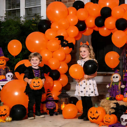 Orange Latex Balloons by [Brand Name] - 110pcs 12-Inch for Birthday Parties & Baby Showers