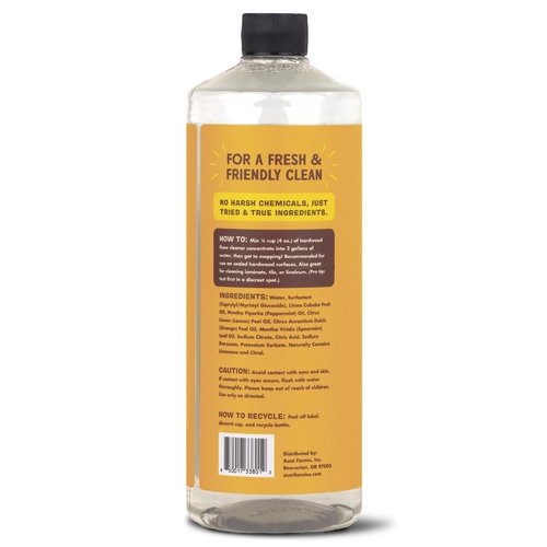 Aunt Fannie's Ultra Concentrated Hardwood Floor Cleaner, Vinegar-Free Plant Based Solution for Mopping, Bright Lemon Scent, 32 oz. (Pack of 3)