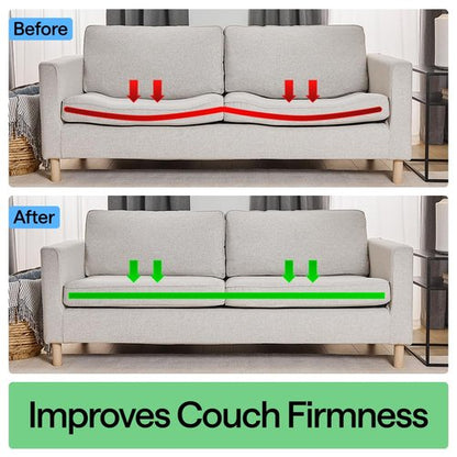 GORILLA GRIP Heavy Duty Couch Cushion Support Board to Fix Sagging Sofas, 21.5 x 54 Loveseat, Thick Plywood Boards Add Strong Seat Supports, Stay in Place Replacement Stuffing Under Couches Grey
