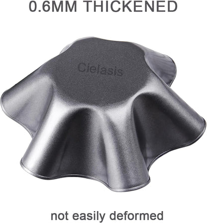 Skiennix 2 Pack Nonstick Taco Shell Bowls - Large Carbon Steel Tortilla Maker for Baking & Frying