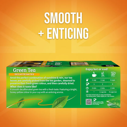 Twinings Decaffeinated Green Tea - Smooth Flavor & Enticing Aroma - 100 Individually Wrapped Teabags