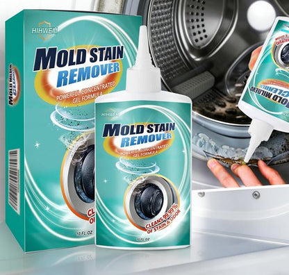 HIHWEM Mold Stain Remover Gel - Effective Washing Machine Seal Cleaner for Tiles & Grout | 10 Oz